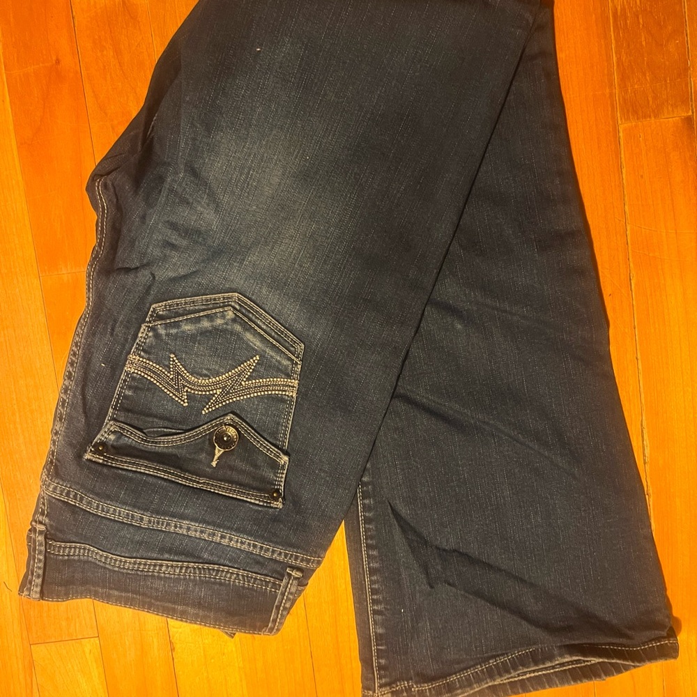 Parasuco Indigo Bootcut Jeans with Contrast Stitching